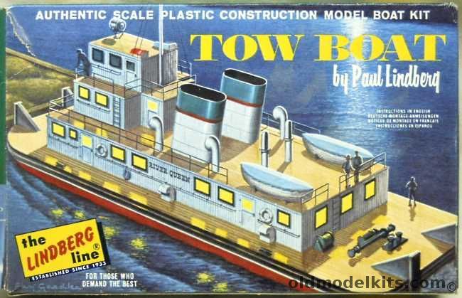 Lindberg Tow Boat River Queen, 743 plastic model kit
